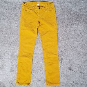 J. Crew Women's Size 28 Regular Yellow Corduroys